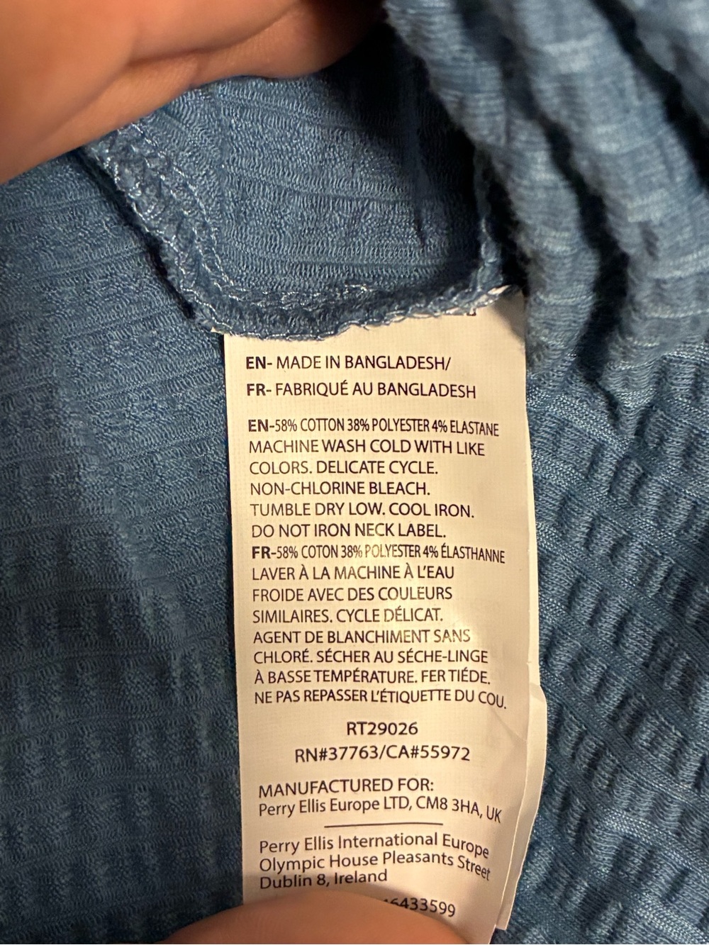 Cubavera Light Blue Short-Sleeve Summer Shirt - Picture 3 of 4
